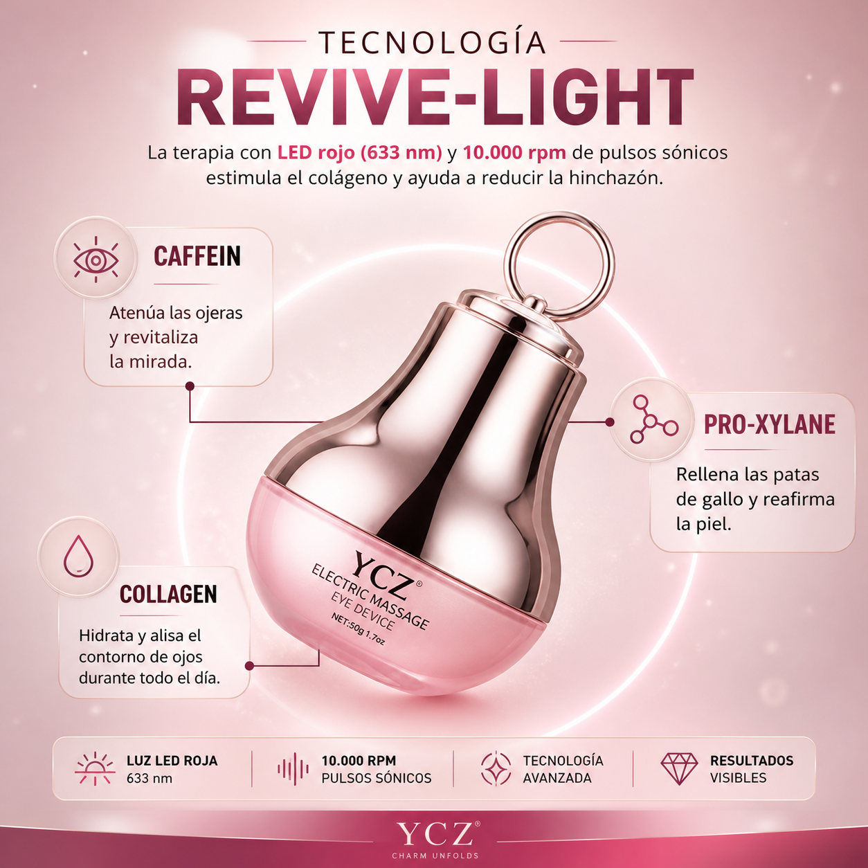 Crema de Ojos de Masaje Electrico YCZ