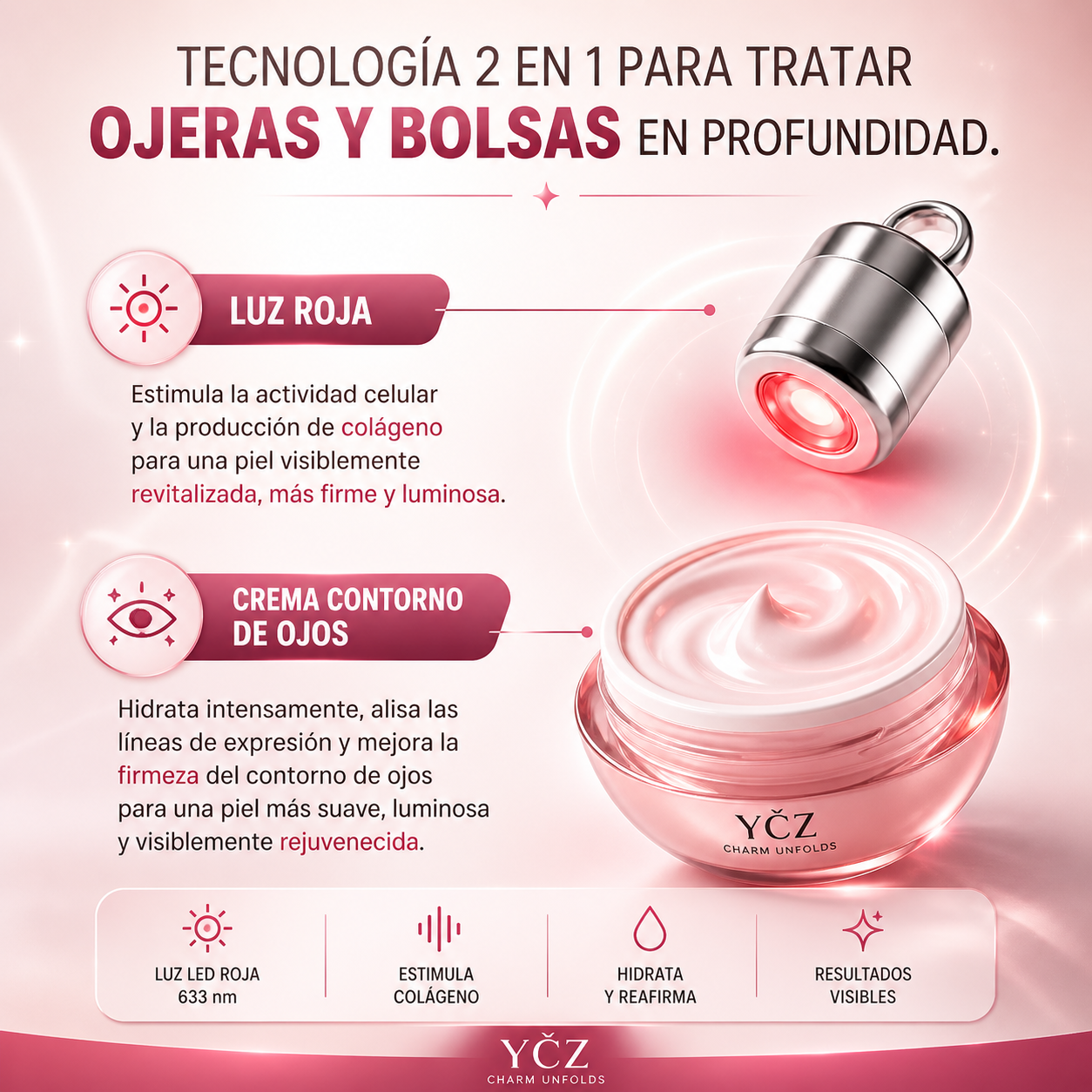 Crema de Ojos de Masaje Electrico YCZ